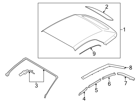 2024 Ford Mustang SCREW - TORX HEAD Diagram for -W711129-S450B