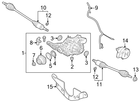 2022 Ford Escape NUT - LOCKING Diagram for K2GZ-4320-B