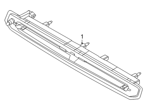 2021 Ford Bronco Sport High Mount Lamps Diagram