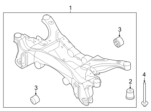 2023 Ford Escape Suspension Mounting - Rear Diagram 1