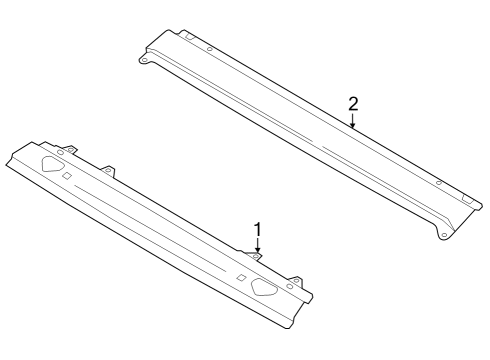 2024 Ford Mustang Windshield Header & Components Diagram