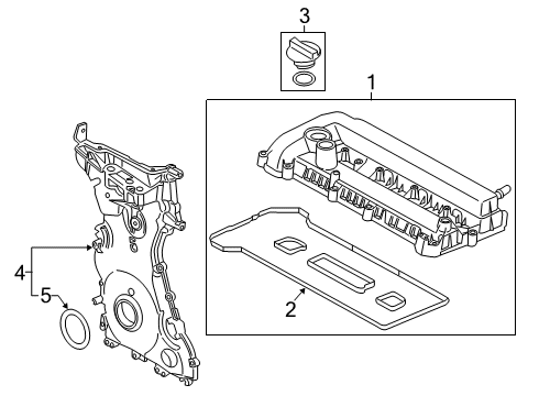 2023 Ford Escape Valve & Timing Covers Diagram 3