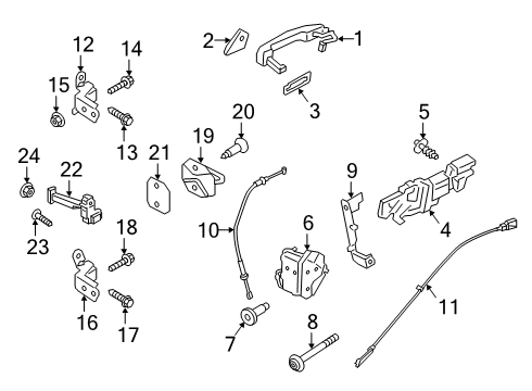 2021 Ford Ranger Rear Door Diagram 2