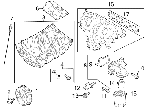 2023 Ford Escape PIN - PISTON Diagram for P2GZ-6135-A