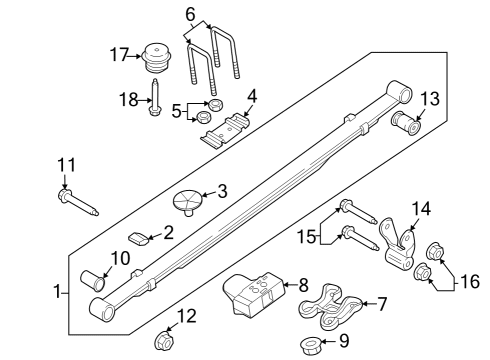 2021 Ford F-150 Rear Suspension Diagram 1