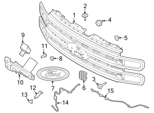 2023 Ford F-250 Super Duty Parking Aid Diagram 5