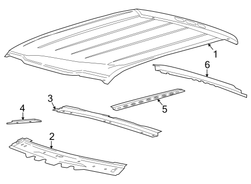 2023 Ford F-150 Lightning Roof & Components Diagram 2