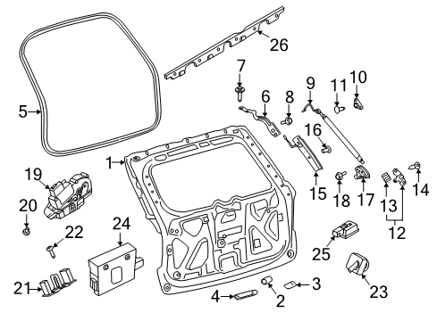 2023 Lincoln Aviator Parking Aid Diagram 2