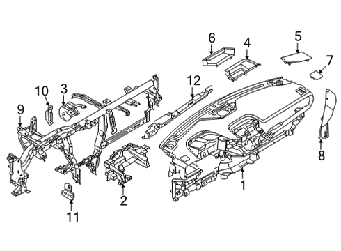 2022 Ford Maverick DUCT - AIR Diagram for NZ6Z-19B680-C