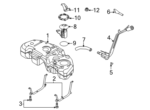 2021 Lincoln Corsair Fuel System Components Diagram 1