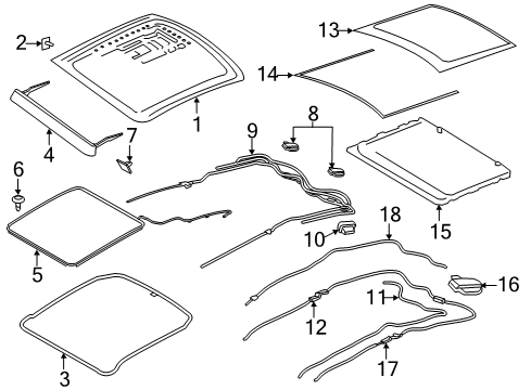 2020 Lincoln MKZ Sunroof Diagram 2