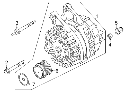 2021 Ford Escape Alternator Diagram 1