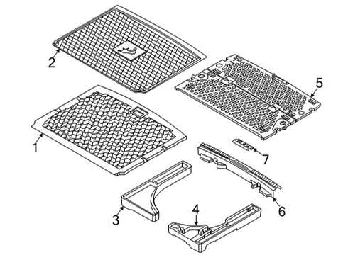 2021 Ford Bronco Sport Interior Trim - Rear Body Diagram