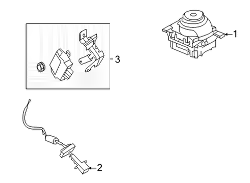 2022 Ford Edge Gear Shift Control - AT Diagram