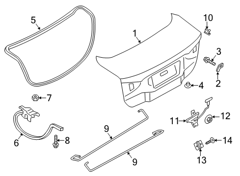 2020 Ford Fusion Trunk Diagram