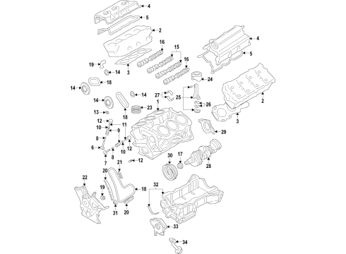 2017 Ford F-150 CYLINDER HEAD ASY Diagram for HL3Z-6049-L