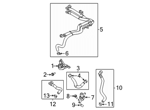 2021 Ford F-150 Heater Core & Control Valve Diagram 8