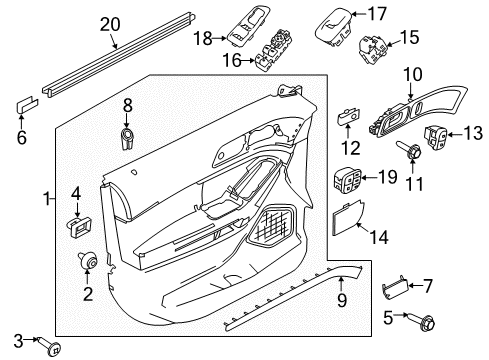 2019 Ford Police Interceptor Utility Front Door Diagram 2