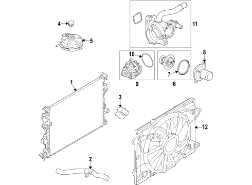 2021 Ford Bronco Sport PUMP ASY Diagram for LX6Z-18D473-P