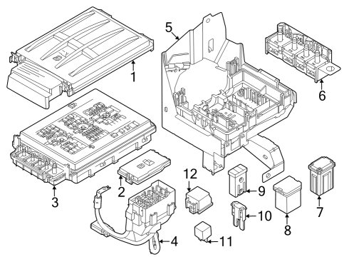 2023 Ford F-350 Super Duty FUSE Diagram for KU5Z-14526-B