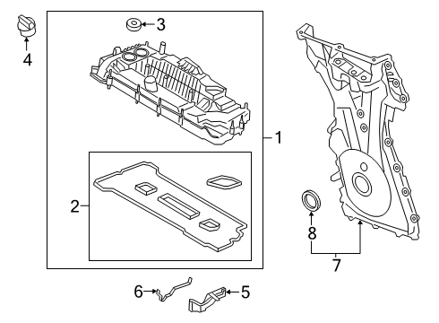 2020 Ford Escape Valve & Timing Covers Diagram 2