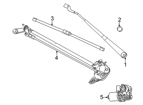 2022 Ford Bronco Sport Wiper & Washer Components Diagram 2