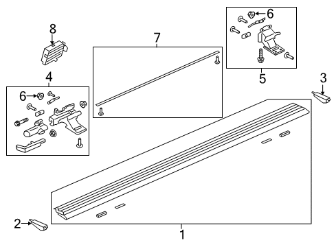 2024 Ford Expedition Running Board Diagram 2