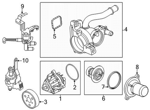 2022 Ford Maverick Heater Core & Control Valve Diagram 2