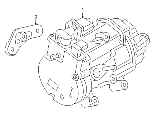 2023 Ford Maverick A/C Compressor Diagram 2