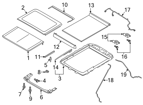 2022 Ford Expedition Sunroof Diagram 1