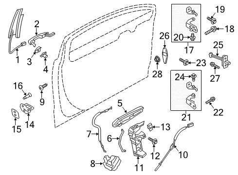 2016 Lincoln MKZ CABLE ASY Diagram for DP5Z-54221A00-D