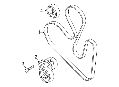 2020 Lincoln Continental Belts & Pulleys Diagram 2