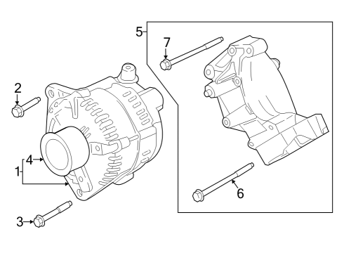 2024 Ford F-350 Super Duty Alternator Diagram 2