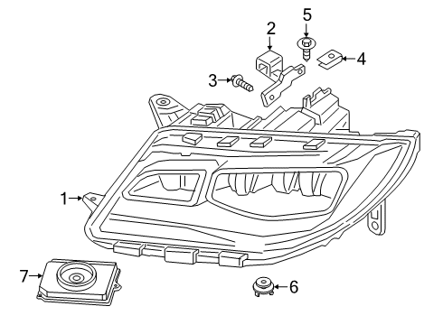 2020 Lincoln MKZ Headlamps Diagram 3