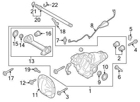 2021 Ford Expedition Carrier & Components - Front Diagram