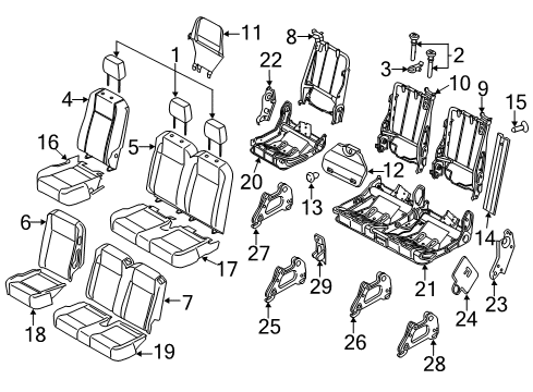 2020 Ford Transit Rear Seat Diagram 2