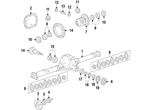 2013 Ford F-150 DIFFERENTIAL ASY Diagram for ML3Z-4026-B