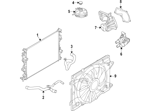 2023 Ford Bronco Sport PUMP ASY Diagram for LX6Z-18D473-Q