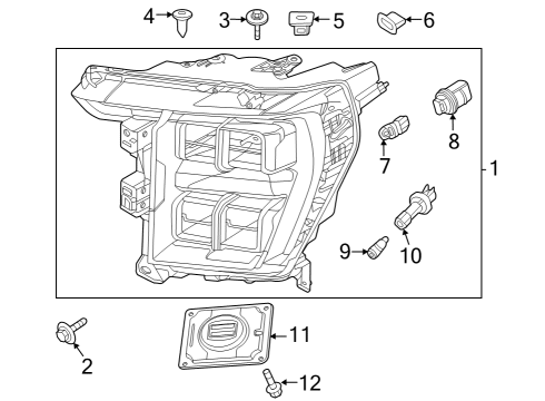 2023 Ford F-150 Headlamps Diagram 3