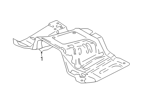 2023 Ford Expedition Heat & Sound Insulators Diagram