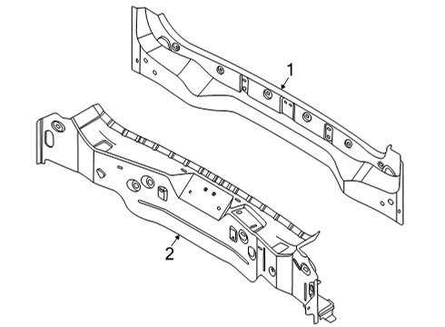 2023 Ford Mustang Mach-E Rear Body Diagram