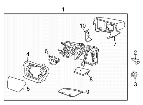 2021 Ford F-150 Mirrors Diagram 5