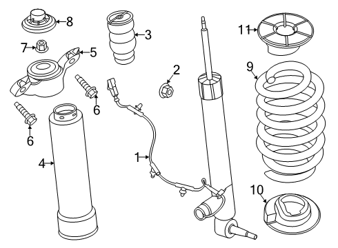 2021 Lincoln Aviator Shocks & Components - Rear Diagram 1