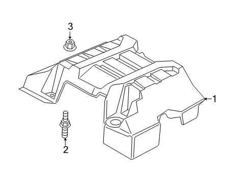 2020 Ford F-150 Engine Appearance Cover Diagram 1