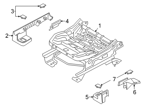 2021 Ford Escape Tracks & Components Diagram 3