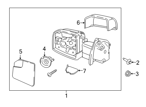 2020 Ford F-150 Outside Mirrors Diagram 3