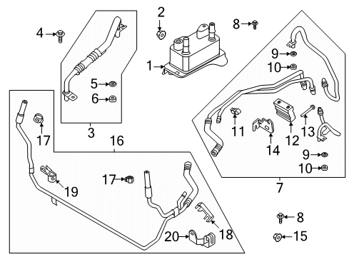 2022 Ford Edge Oil Cooler Diagram 3