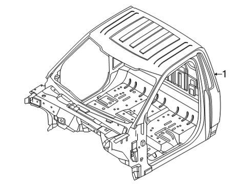 2021 Ford F-150 Cab Assembly Diagram 3