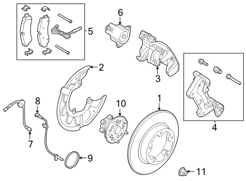 2023 Ford E-Transit PLATE ASY - BRAKE BACK Diagram for MK4Z-2B511-A