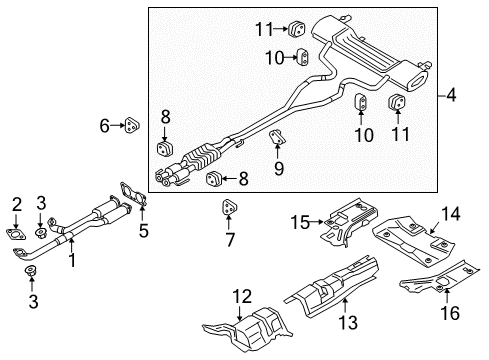 2020 Lincoln Continental Exhaust Components Diagram 3